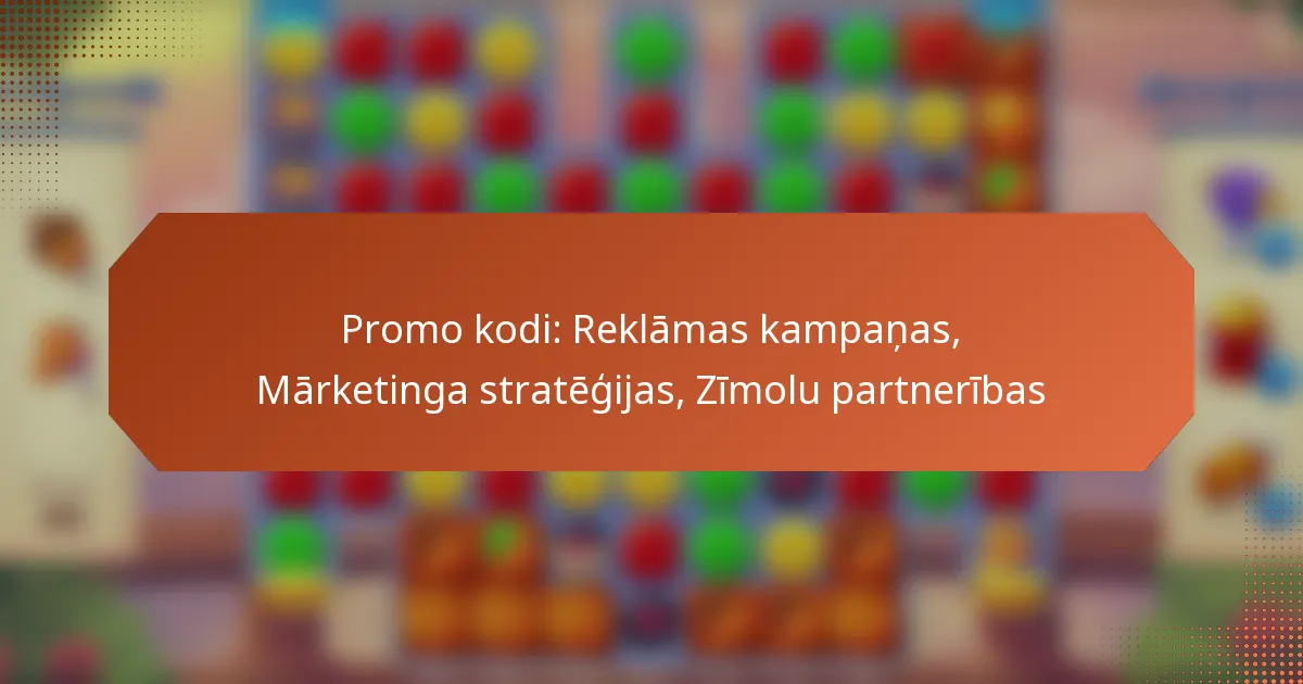 Promo kodi: Reklāmas kampaņas, Mārketinga stratēģijas, Zīmolu partnerības