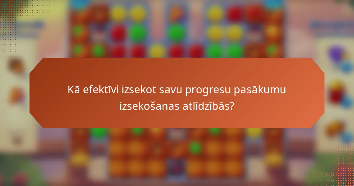 Kā efektīvi izsekot savu progresu pasākumu izsekošanas atlīdzībās?