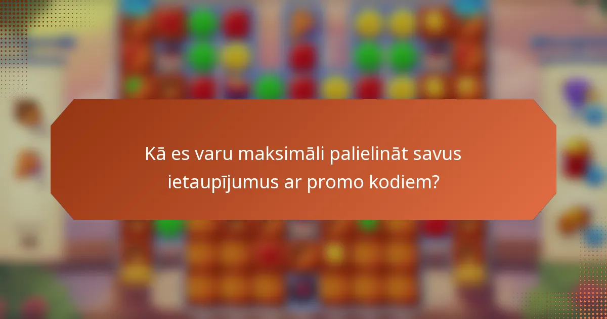 Kā es varu maksimāli palielināt savus ietaupījumus ar promo kodiem?