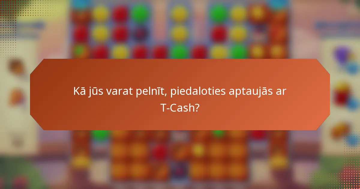 Kā jūs varat pelnīt, piedaloties aptaujās ar T-Cash?