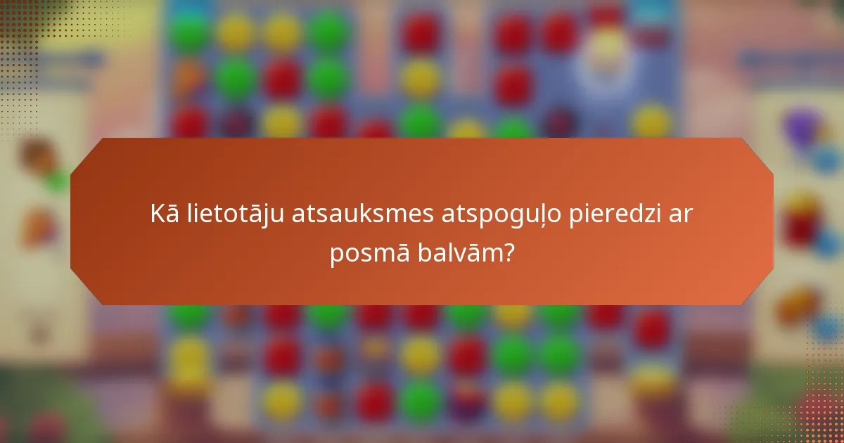 Kā lietotāju atsauksmes atspoguļo pieredzi ar posmā balvām?