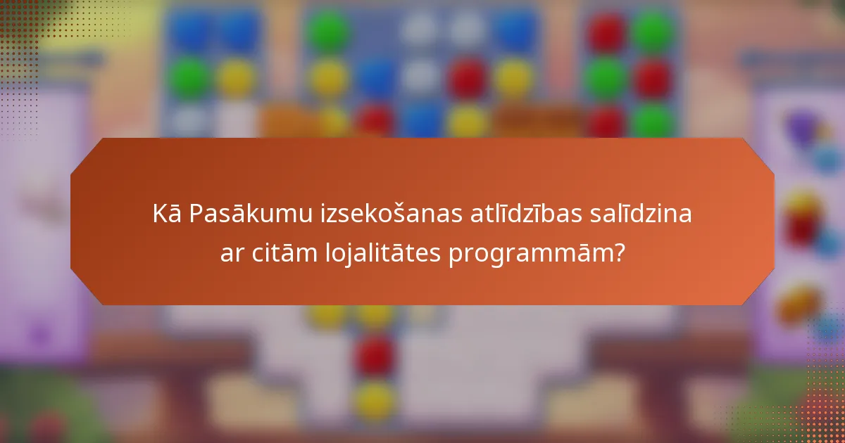 Kā Pasākumu izsekošanas atlīdzības salīdzina ar citām lojalitātes programmām?