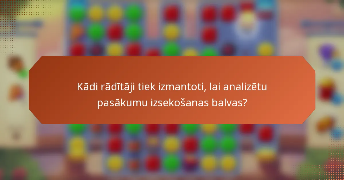 Kādi rādītāji tiek izmantoti, lai analizētu pasākumu izsekošanas balvas?